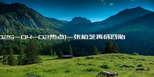 (2025-04-02热点)-张柏芝再怀四胎！44岁孕态十足小腹凸起，孩子生父疑是签约艺人