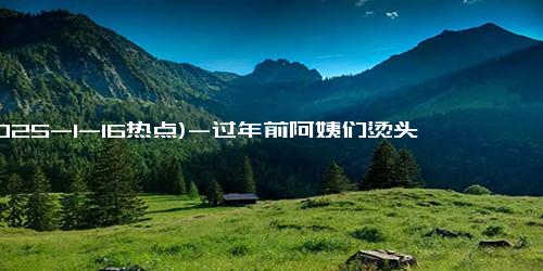 (2025-1-16热点)-过年前阿姨们烫头热潮：几乎全城排队！