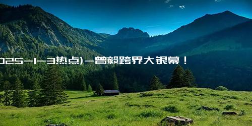 (2025-1-3热点)-曾毅跨界大银幕！《苍茫的天涯是我的爱》能否成为爆款？