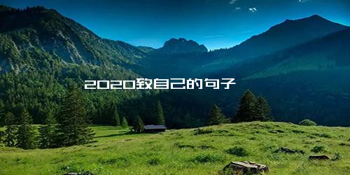 2020致自己的句子