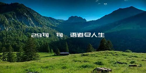 29句一句禅语道尽人生