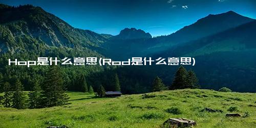 Hop是什么意思(Rod是什么意思)