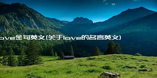 Love金句英文(关于love的名言英文)