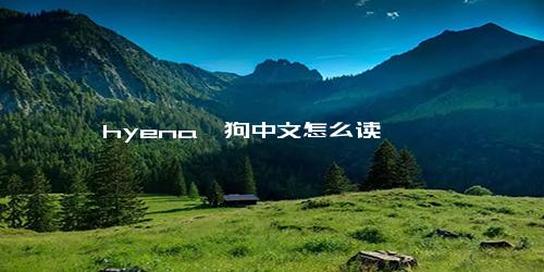 hyena鬣狗中文怎么读