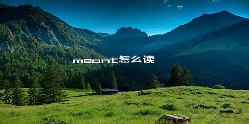 meant怎么读