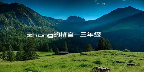 zhong的拼音-三年级