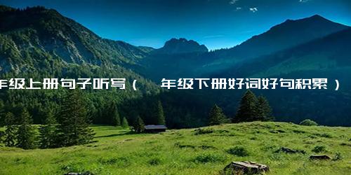 一年级上册句子听写（一年级下册好词好句积累）.docx-免费下载(word版可打印)