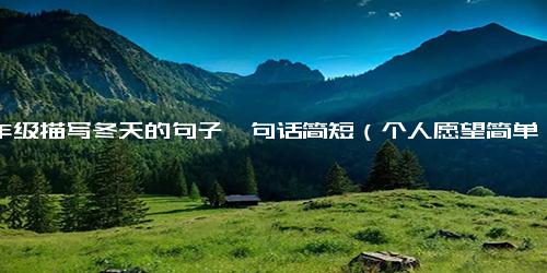 一年级描写冬天的句子一句话简短（个人愿望简单一句话）.docx-免费下载(word版可打印)