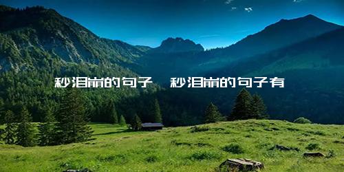 一秒泪崩的句子一秒泪崩的句子有
