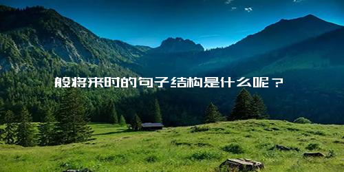 一般将来时的句子结构是什么呢？