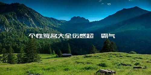 个性签名大全伤感超拽霸气