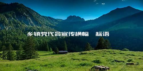 乡镇党代会宣传横幅、标语