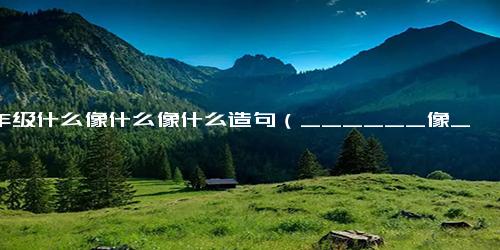 二年级什么像什么像什么造句（______像______句子很短）