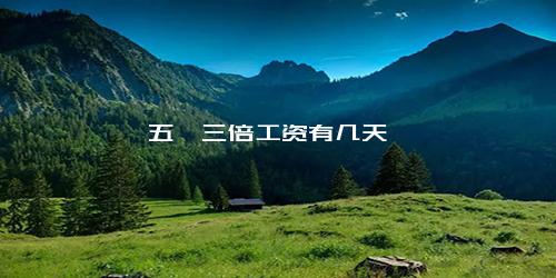 五一三倍工资有几天