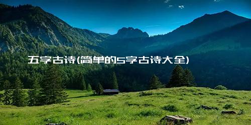 五字古诗(简单的5字古诗大全)