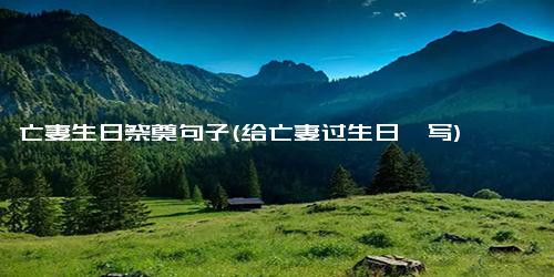 亡妻生日祭奠句子(给亡妻过生日咋写)