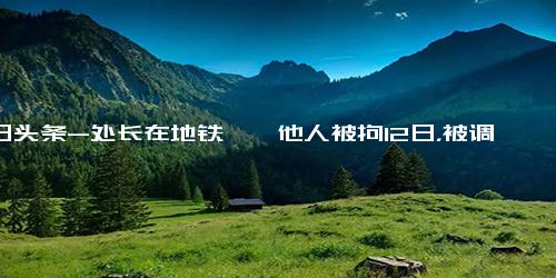 今日头条-处长在地铁猥亵他人被拘12日，被调至事业单位