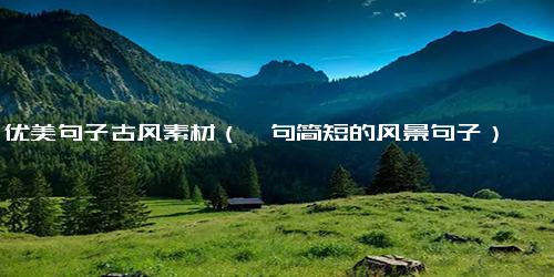 优美句子古风素材（一句简短的风景句子）