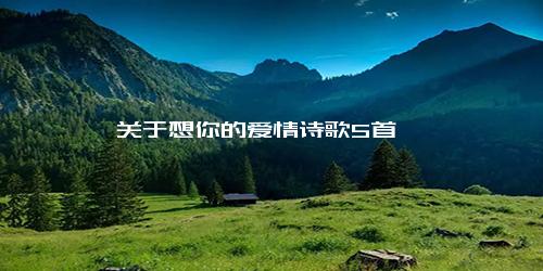 关于想你的爱情诗歌5首