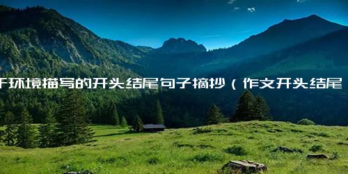 关于环境描写的开头结尾句子摘抄（作文开头结尾优美段落）