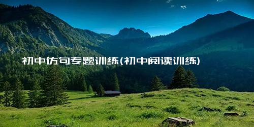 初中仿句专题训练(初中阅读训练)