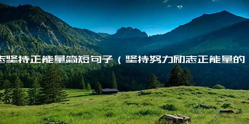 励志坚持正能量简短句子（坚持努力励志正能量的句子）