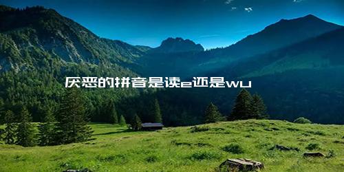 厌恶的拼音是读e还是wu