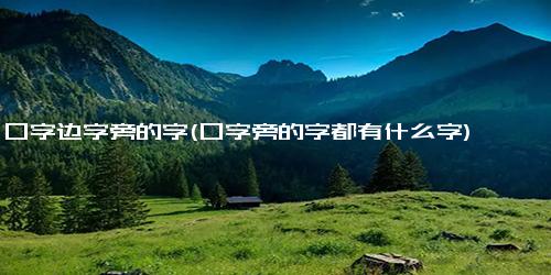 口字边字旁的字(口字旁的字都有什么字)