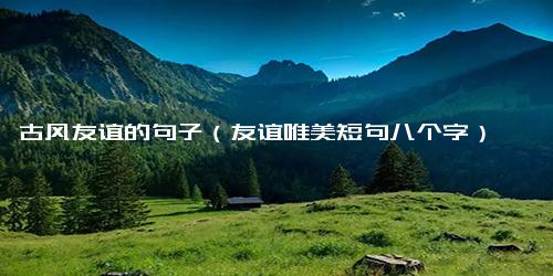 古风友谊的句子（友谊唯美短句八个字）