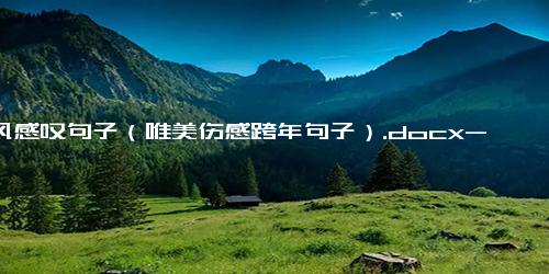 古风感叹句子（唯美伤感跨年句子）.docx-免费下载(word版可打印)