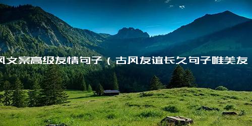 古风文案高级友情句子（古风友谊长久句子唯美友情）