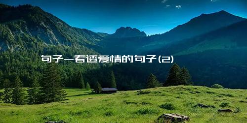 句子-看透爱情的句子(2)
