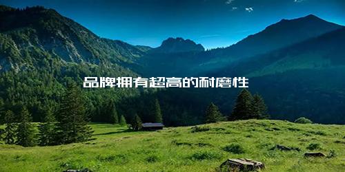 品牌拥有超高的耐磨性