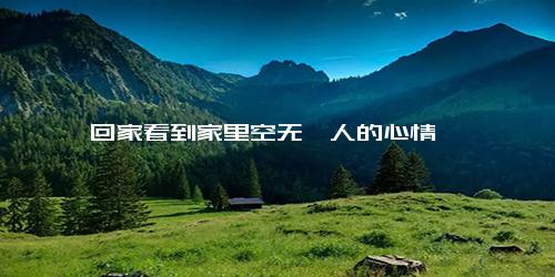 回家看到家里空无一人的心情