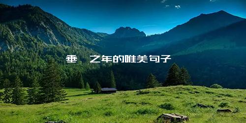 垂髫之年的唯美句子