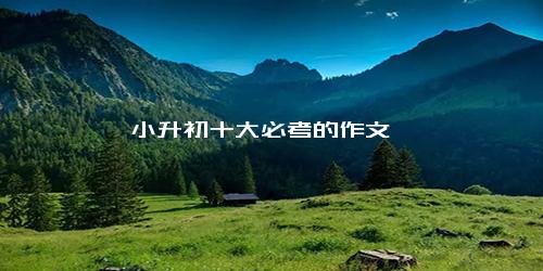 小升初十大必考的作文