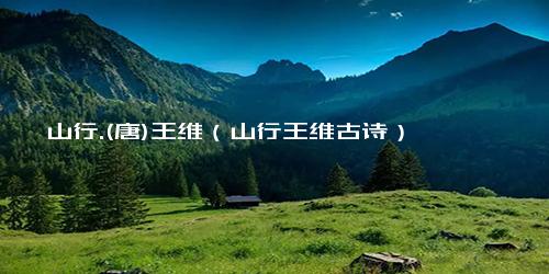 山行.(唐)王维（山行王维古诗）