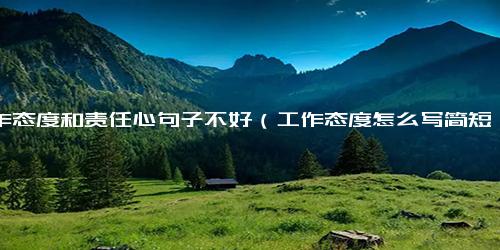 工作态度和责任心句子不好（工作态度怎么写简短）