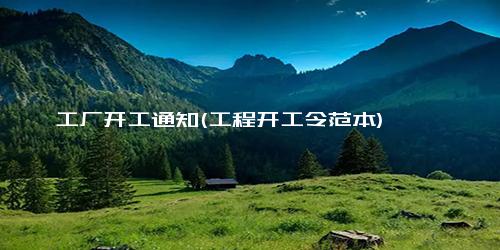 工厂开工通知(工程开工令范本)