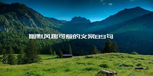 幽默风趣可爱的文案89句