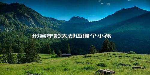 形容年龄大却还像个小孩
