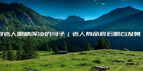 形容老人眼睛浑浊的句子（老人寿命将近眼白发黄）.docx免费下载(word版可打印)-句子-每日文章网(2345lzwz.cn)