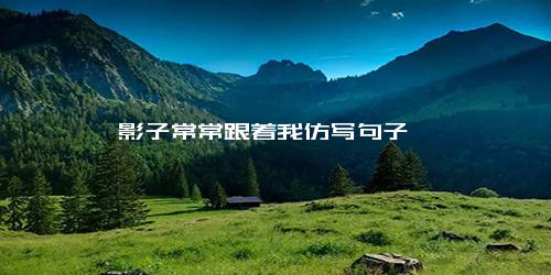 影子常常跟着我仿写句子