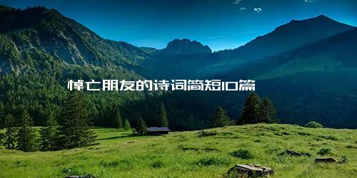 悼亡朋友的诗词简短10篇