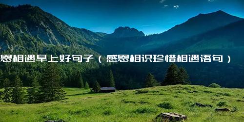 感恩相遇早上好句子（感恩相识珍惜相遇语句）