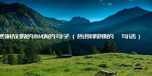 感谢放假的心情的句子（告别假期的一句话）