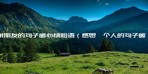 感谢朋友的句子暖心情短语（感恩一个人的句子暖心）