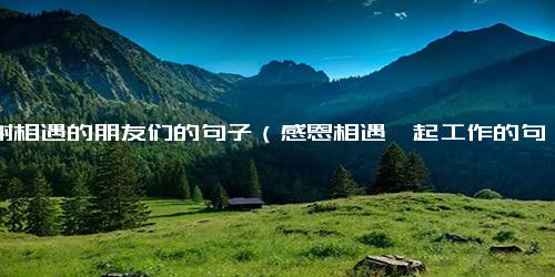 感谢相遇的朋友们的句子（感恩相遇一起工作的句子）