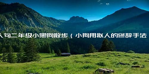 拟人句二年级小黑狗散步（小狗用拟人的修辞手法的句子）