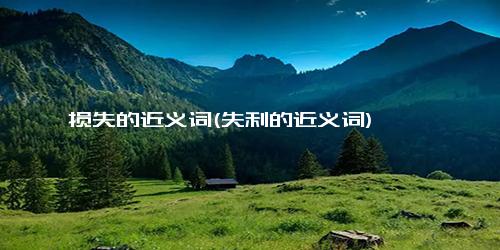 损失的近义词(失利的近义词)
